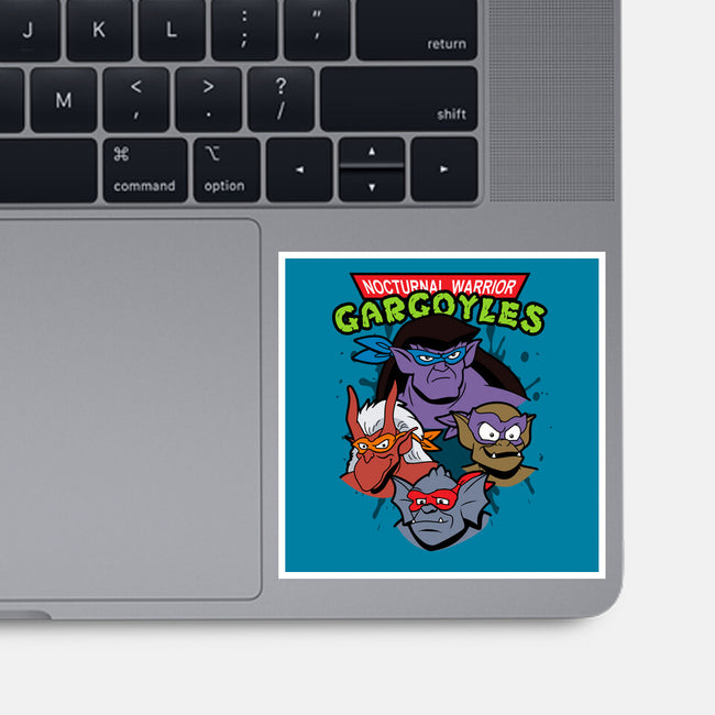 Nocturnal Warrior Gargoyles-None-Glossy-Sticker-Boggs Nicolas