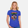 Nocturnal Warrior Gargoyles-Womens-Fitted-Tee-Boggs Nicolas