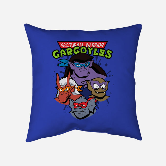Nocturnal Warrior Gargoyles-None-Removable Cover w Insert-Throw Pillow-Boggs Nicolas