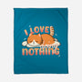 I Love Doing Nothing-None-Fleece-Blanket-Freecheese