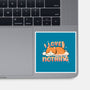 I Love Doing Nothing-None-Glossy-Sticker-Freecheese