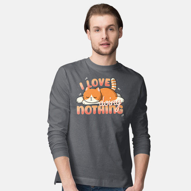 I Love Doing Nothing-Mens-Long Sleeved-Tee-Freecheese