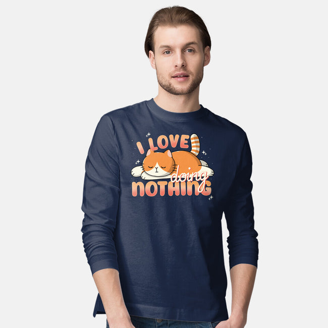 I Love Doing Nothing-Mens-Long Sleeved-Tee-Freecheese