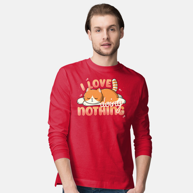 I Love Doing Nothing-Mens-Long Sleeved-Tee-Freecheese