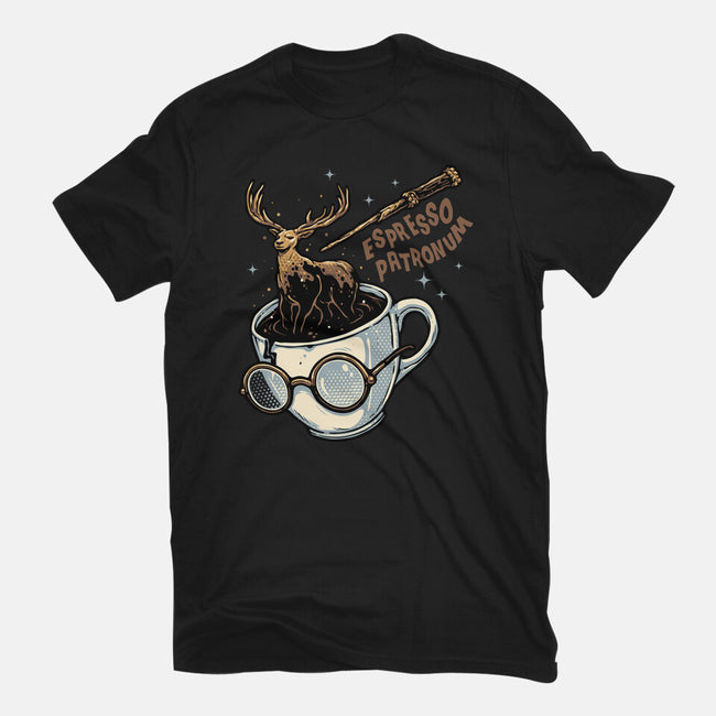Magic Of Espresso-Womens-Fitted-Tee-glitchygorilla