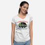 Strange Mysteries-Womens-V-Neck-Tee-glitchygorilla