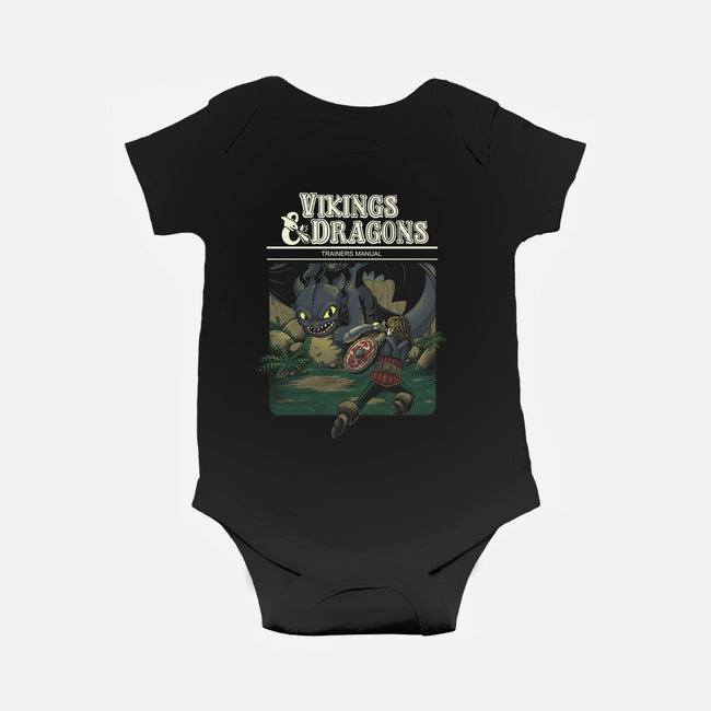 Vikings And Dragons-Baby-Basic-Onesie-Betmac