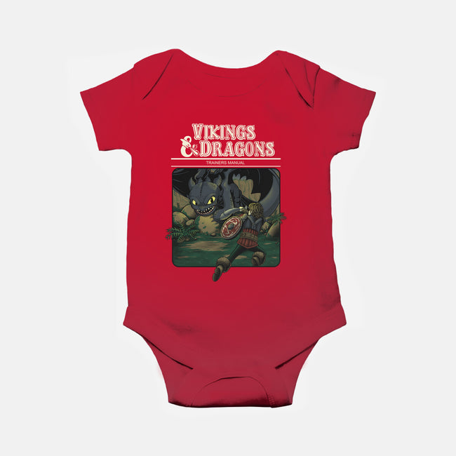 Vikings And Dragons-Baby-Basic-Onesie-Betmac