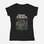 Vikings And Dragons-Womens-V-Neck-Tee-Betmac
