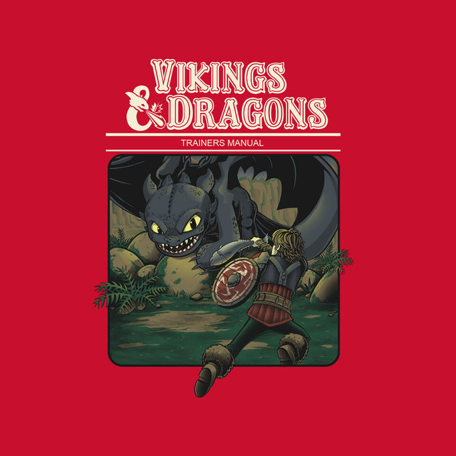 Vikings And Dragons-None-Removable Cover w Insert-Throw Pillow-Betmac