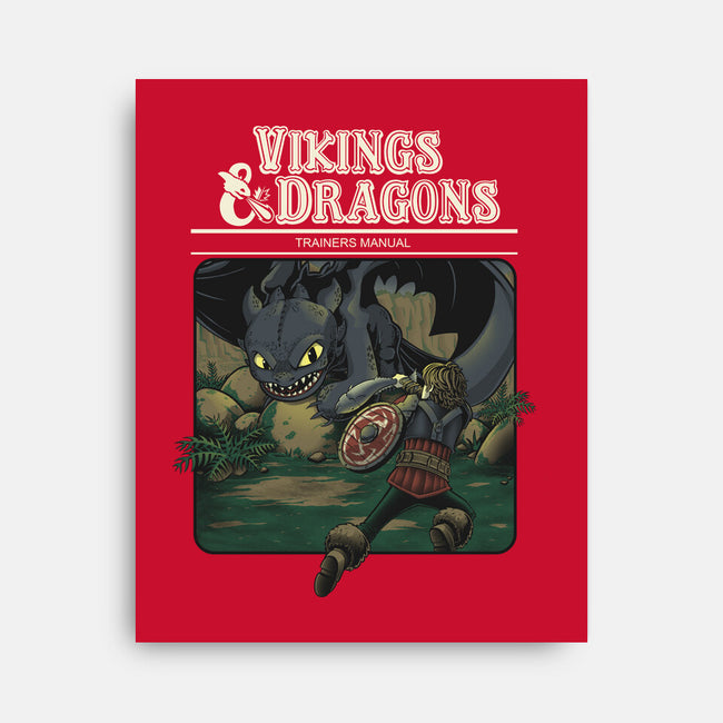 Vikings And Dragons-None-Stretched-Canvas-Betmac