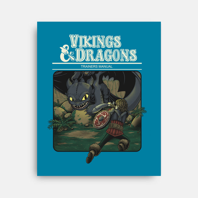 Vikings And Dragons-None-Stretched-Canvas-Betmac
