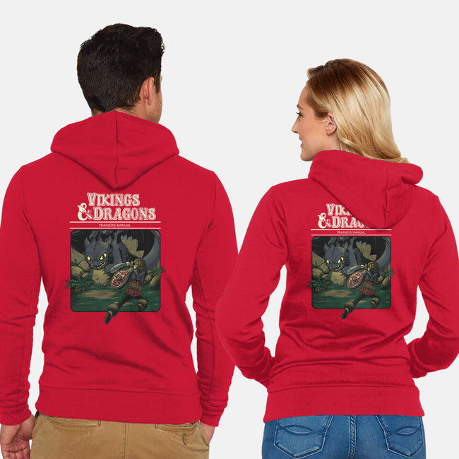 Vikings And Dragons-Unisex-Zip-Up-Sweatshirt-Betmac