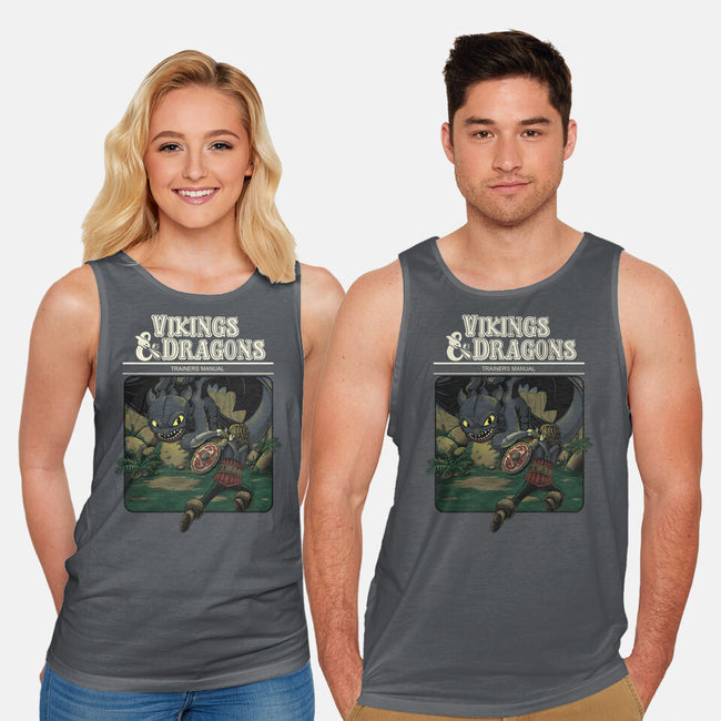 Vikings And Dragons-Unisex-Basic-Tank-Betmac