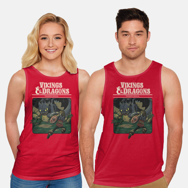 Vikings And Dragons-Unisex-Basic-Tank-Betmac