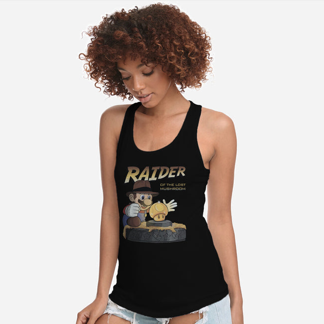 Raider Of The Lost Mushroom-Womens-Racerback-Tank-NMdesign