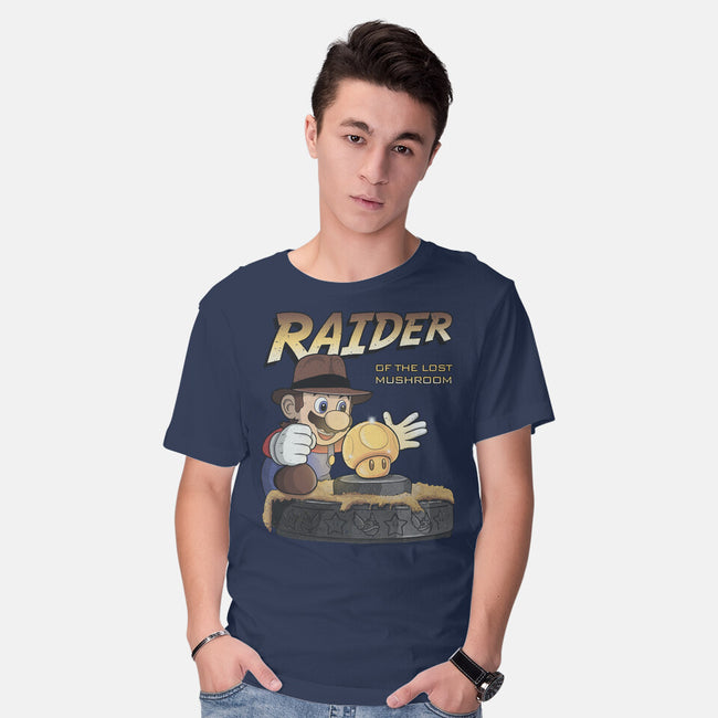 Raider Of The Lost Mushroom-Mens-Basic-Tee-NMdesign