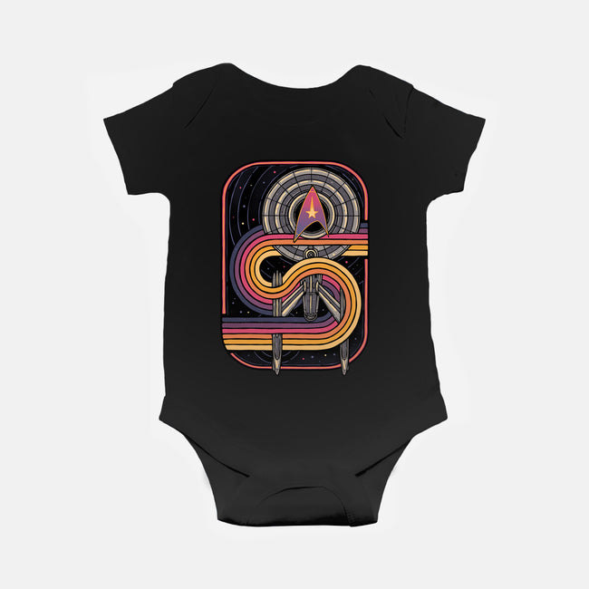 Retro Voyage-Baby-Basic-Onesie-glitchygorilla