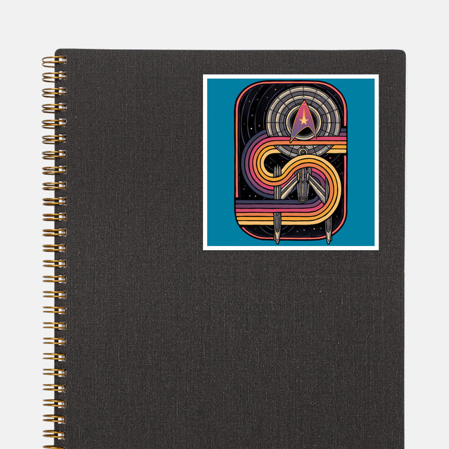 Retro Voyage-None-Glossy-Sticker-glitchygorilla