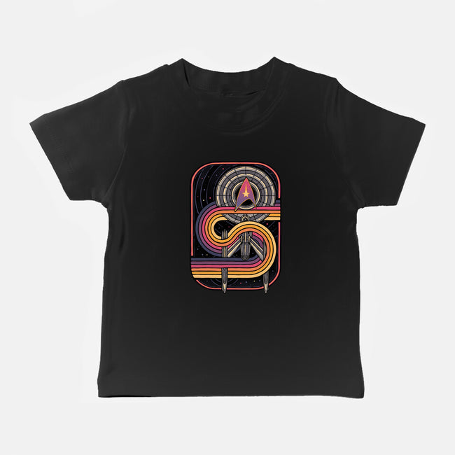 Retro Voyage-Baby-Basic-Tee-glitchygorilla