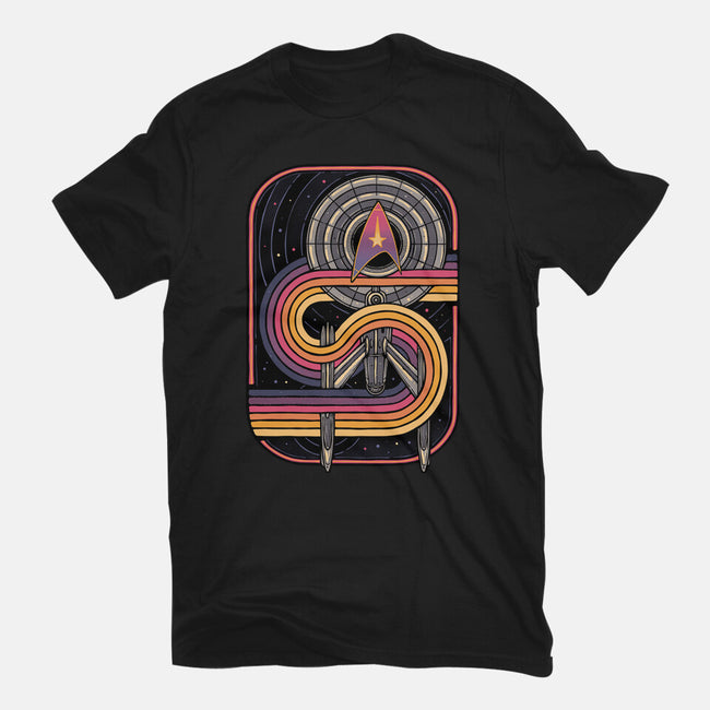 Retro Voyage-Womens-Basic-Tee-glitchygorilla
