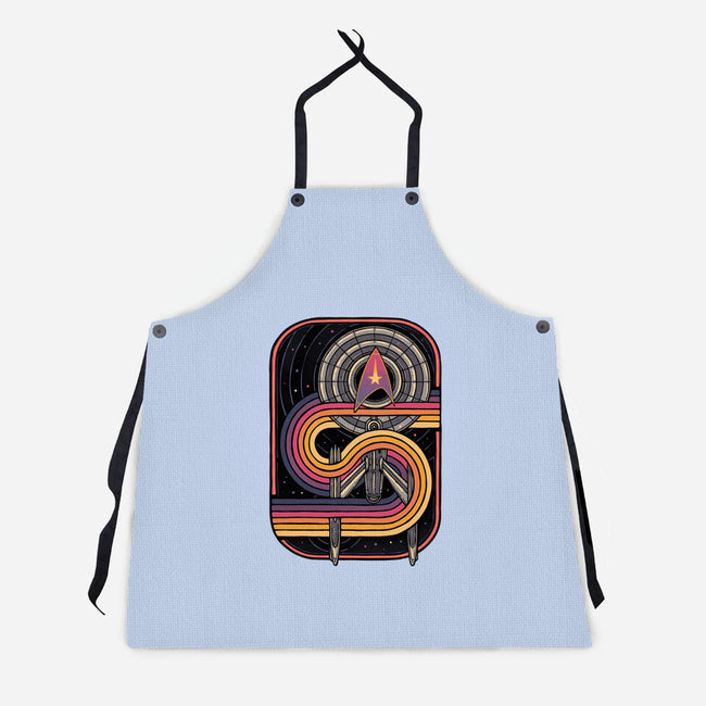 Retro Voyage-Unisex-Kitchen-Apron-glitchygorilla