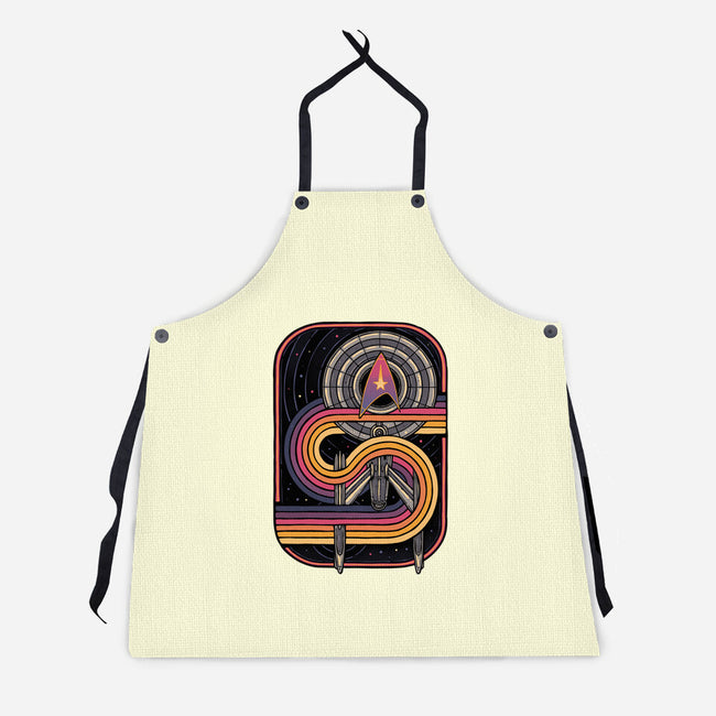 Retro Voyage-Unisex-Kitchen-Apron-glitchygorilla