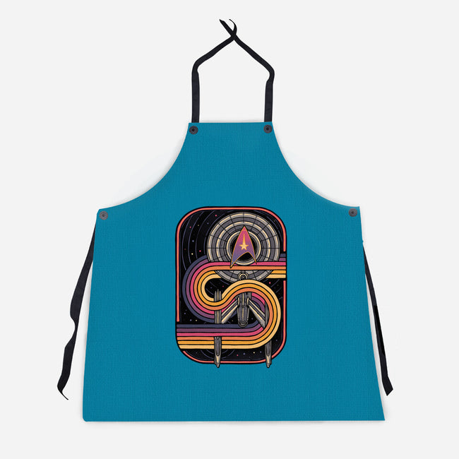 Retro Voyage-Unisex-Kitchen-Apron-glitchygorilla