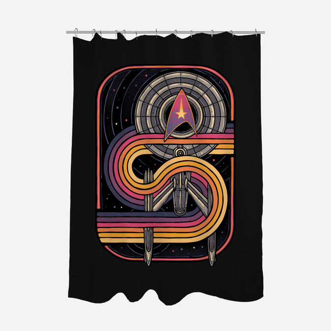Retro Voyage-None-Polyester-Shower Curtain-glitchygorilla