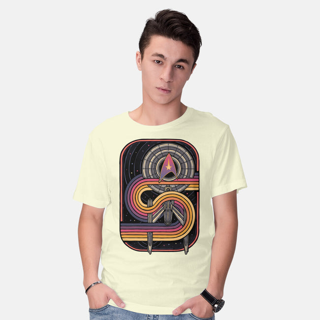 Retro Voyage-Mens-Basic-Tee-glitchygorilla