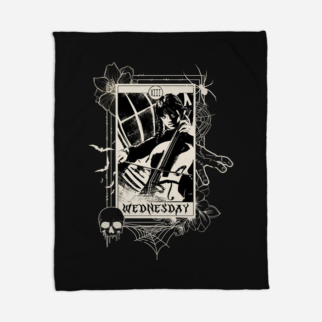 Wednesday Tarot-None-Fleece-Blanket-fanfabio