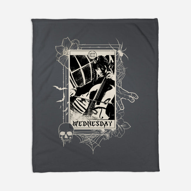 Wednesday Tarot-None-Fleece-Blanket-fanfabio