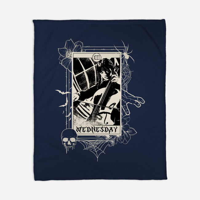 Wednesday Tarot-None-Fleece-Blanket-fanfabio