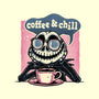 Coffee And Chill Day-None-Fleece-Blanket-glitchygorilla