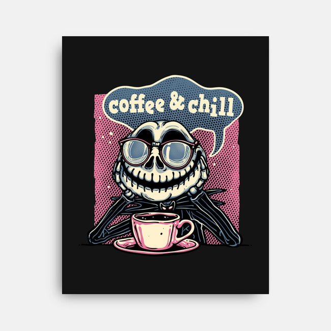 Coffee And Chill Day-None-Stretched-Canvas-glitchygorilla