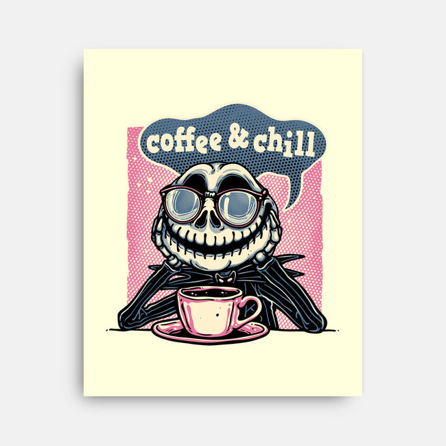 Coffee And Chill Day-None-Stretched-Canvas-glitchygorilla