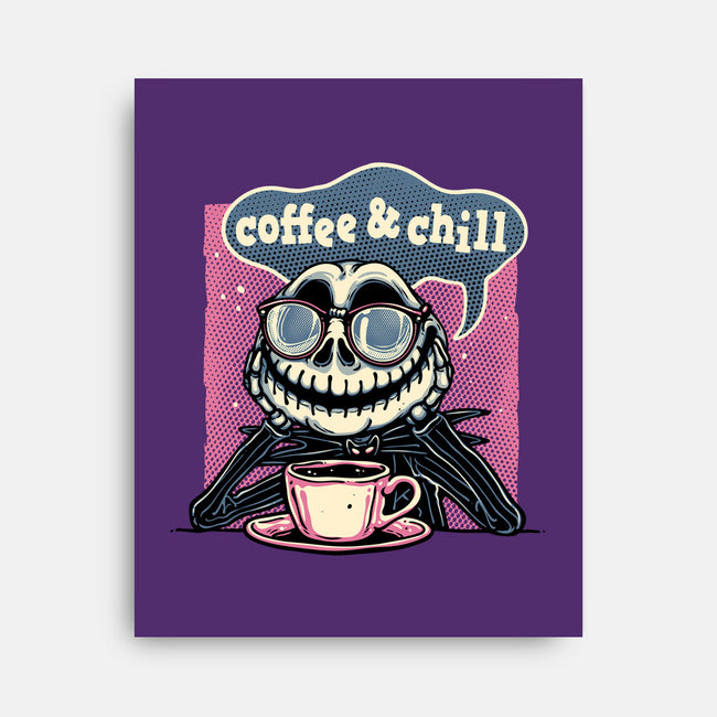 Coffee And Chill Day-None-Stretched-Canvas-glitchygorilla