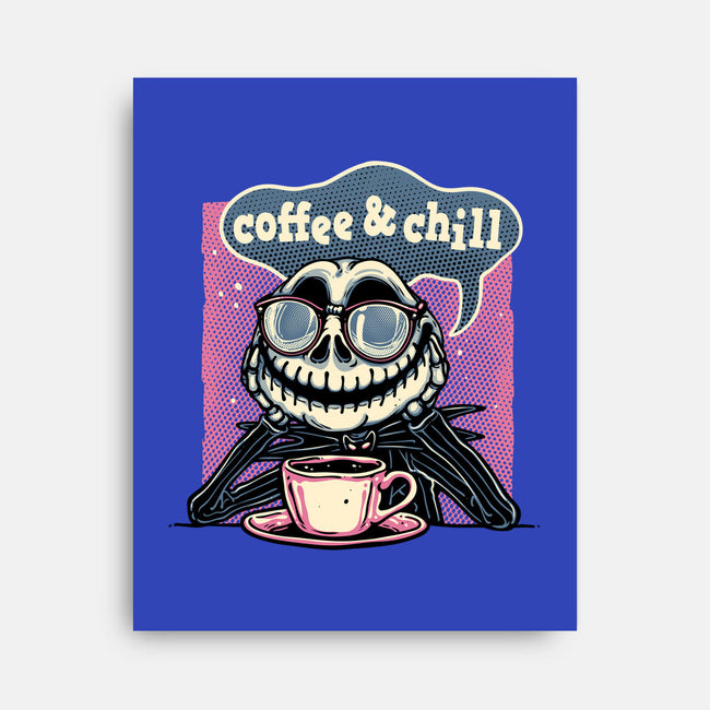 Coffee And Chill Day-None-Stretched-Canvas-glitchygorilla