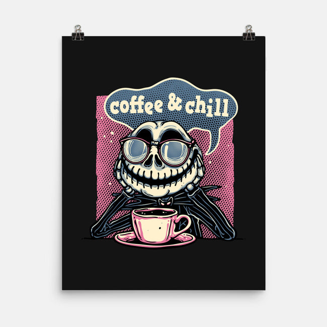 Coffee And Chill Day-None-Matte-Poster-glitchygorilla
