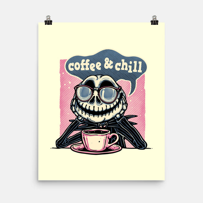 Coffee And Chill Day-None-Matte-Poster-glitchygorilla