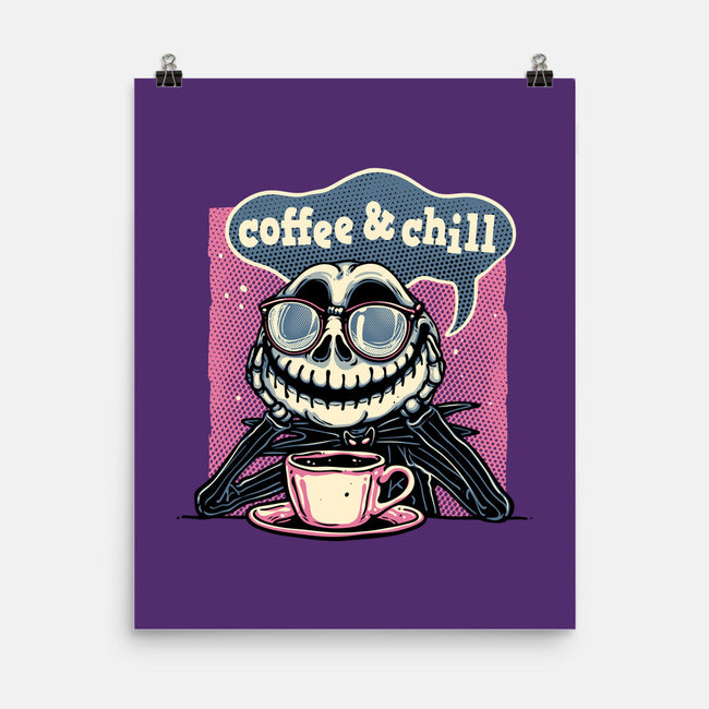 Coffee And Chill Day-None-Matte-Poster-glitchygorilla
