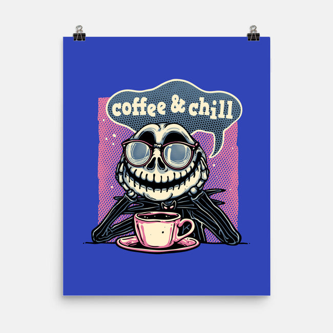 Coffee And Chill Day-None-Matte-Poster-glitchygorilla