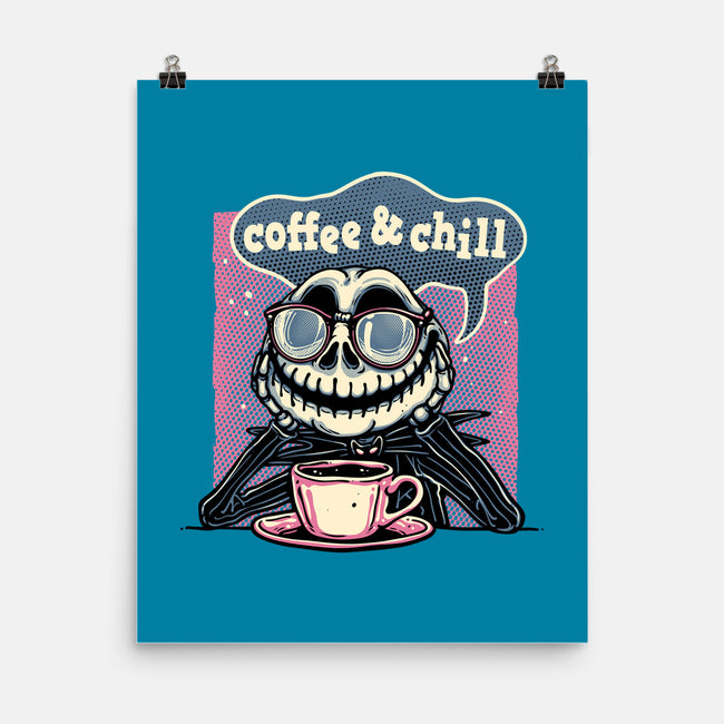 Coffee And Chill Day-None-Matte-Poster-glitchygorilla