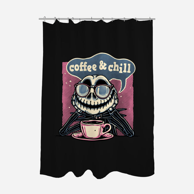 Coffee And Chill Day-None-Polyester-Shower Curtain-glitchygorilla