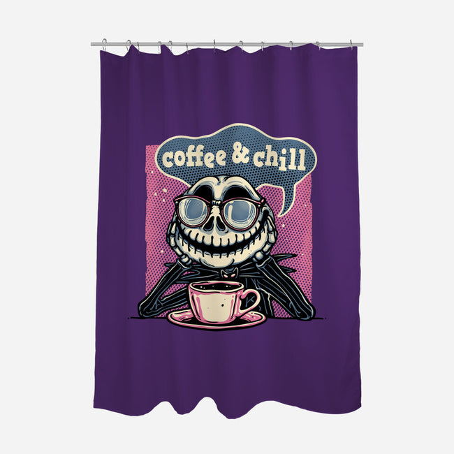 Coffee And Chill Day-None-Polyester-Shower Curtain-glitchygorilla