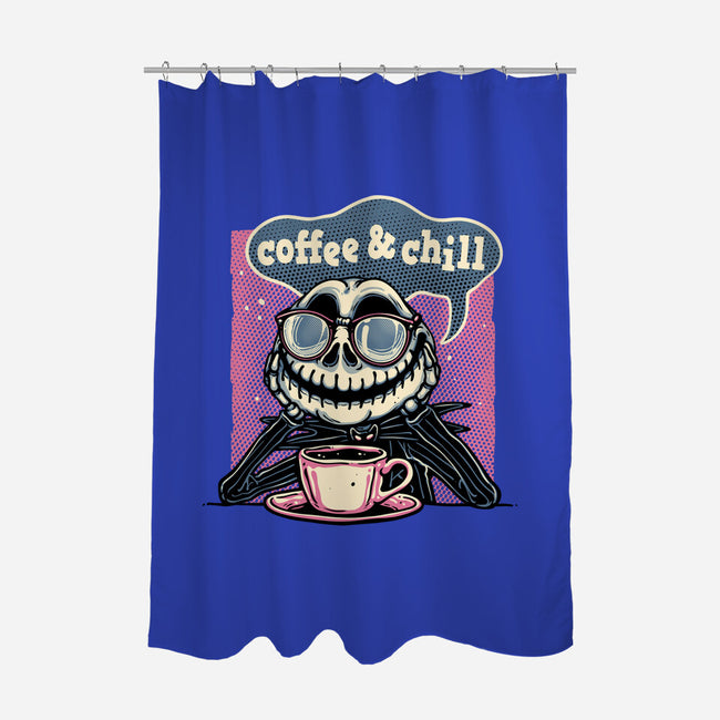 Coffee And Chill Day-None-Polyester-Shower Curtain-glitchygorilla