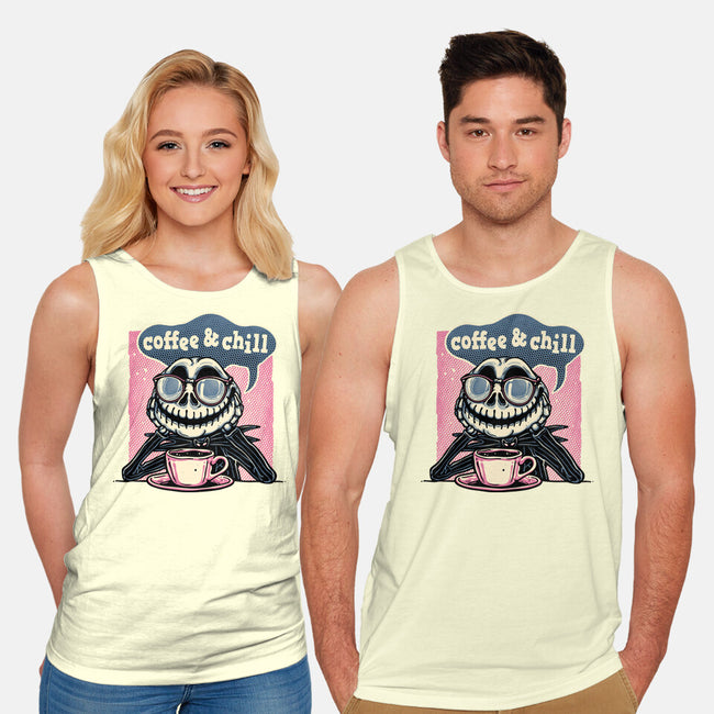 Coffee And Chill Day-Unisex-Basic-Tank-glitchygorilla
