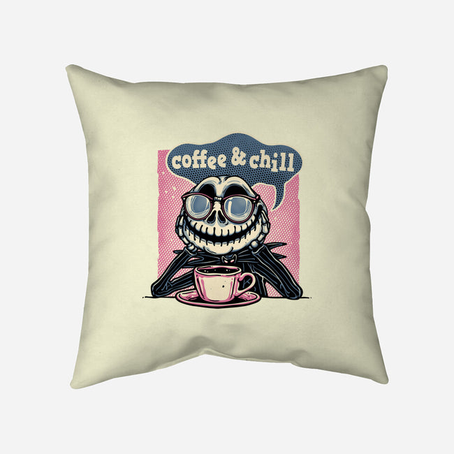 Coffee And Chill Day-None-Removable Cover w Insert-Throw Pillow-glitchygorilla