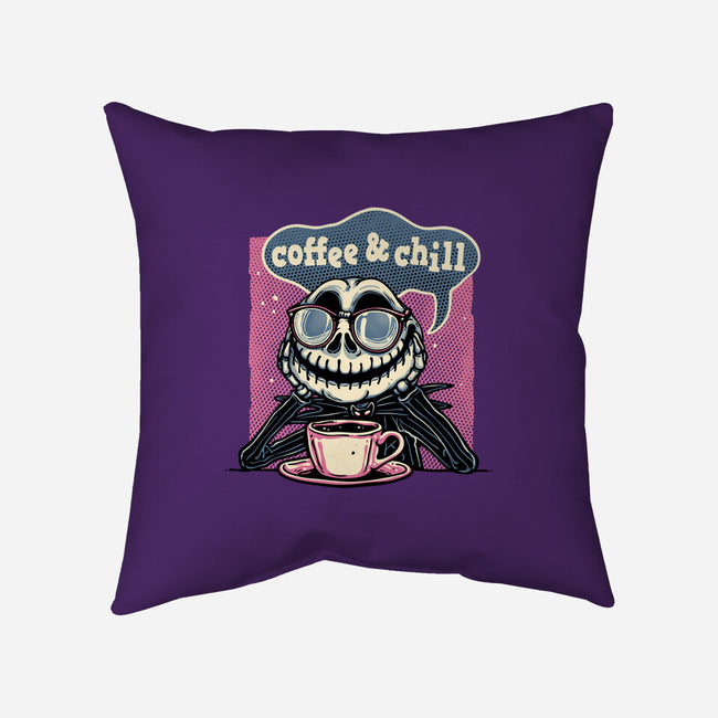 Coffee And Chill Day-None-Removable Cover w Insert-Throw Pillow-glitchygorilla
