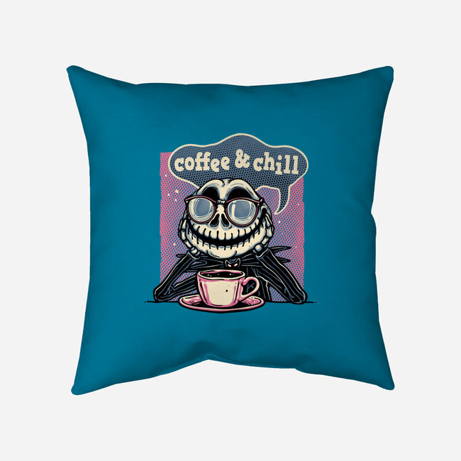 Coffee And Chill Day-None-Removable Cover w Insert-Throw Pillow-glitchygorilla